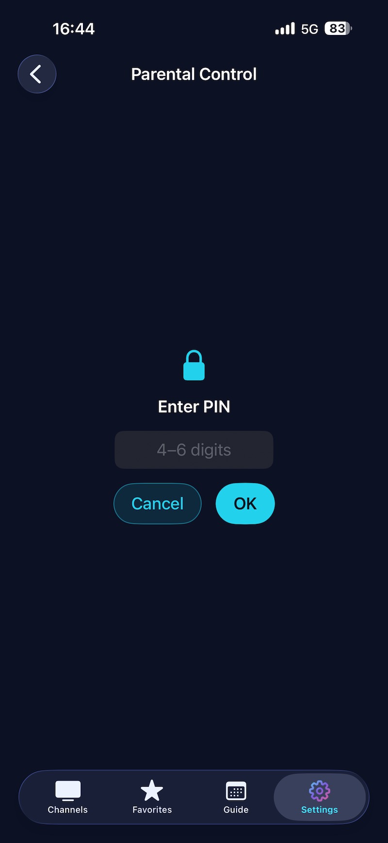 PIN entry